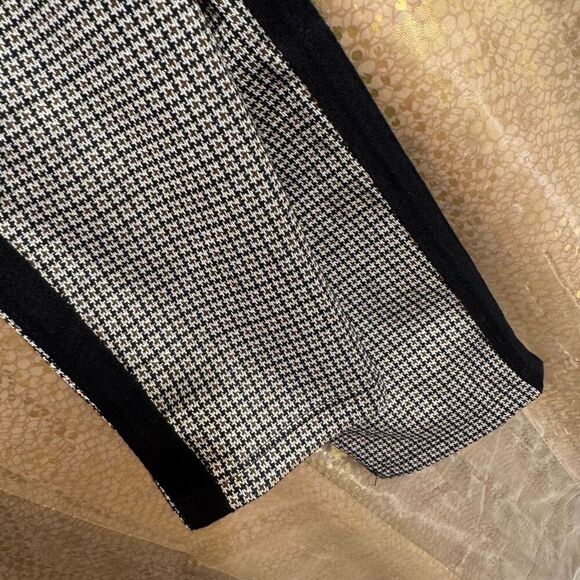 Papaya Brown Black Stripe Hounds tooth Work Office Pants Trousers Size 8 - Picture 7 of 8